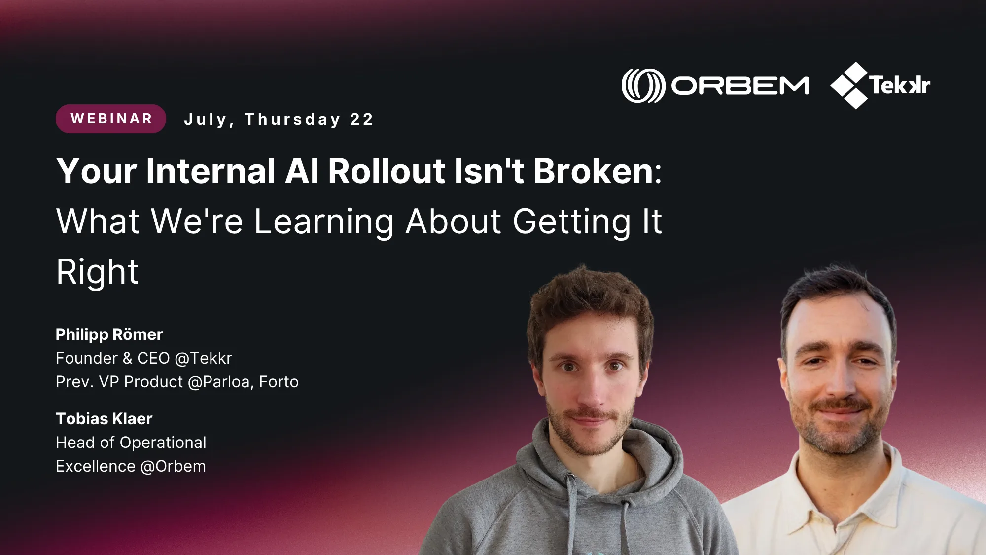 AI Rollout Webinar